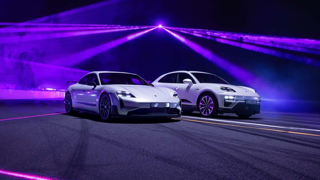 David Guetta and Porsche collaborate for a spectacular music and speed event at the Mohammed bin Rashid Al Maktoum Solar Park.